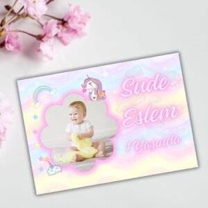 Pembe Unicorn Tasarımlı Kalın Forex Magnet