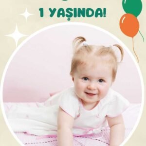 Yeşil Turuncu Balon Magnet