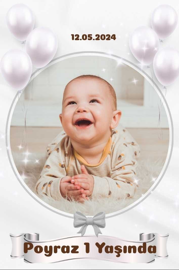 Poyraz Gri Balon Magnet